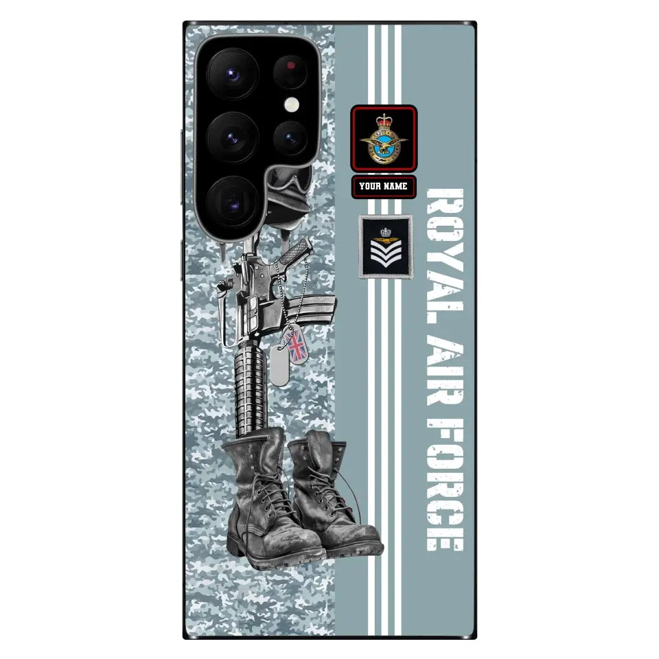 Personalized UK Soldier/Veterans With Rank, Name Phone Case Printed - 0403240001