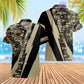 Personalized France Soldier/ Veteran Camo With Name And Rank Hoodie 3D Printed  - 17095968