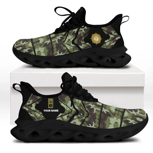 Personalisierte irische Soldaten/Veteranen mit Rang und Namen, bedruckte Herren-Sneakers – 0503240001