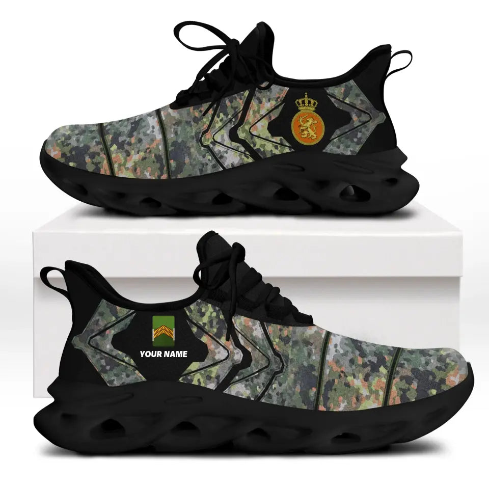 Personalized Netherlands Soldier/Veterans With Rank And Name Men Sneakers Printed - 0503240001