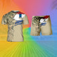 Personalized Netherlands Soldier/ Veteran Camo With Name And Rank Combo T-Shirt + Short 3D Printed