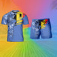 Personalisierter belgischer Soldat/Veteran, Camouflage, mit Namen und Rang, Kombi-T-Shirt + Short, 3D-Druck -