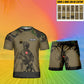 T-shirt personnalisé avec camouflage soldat/vétéran suisse avec nom et grade combinés + short imprimés en 3D - 19 mars 2401