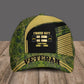 Personalisierter Rang, Jahr und Name Finnland Soldat/Veteranen Camo Baseball Cap Veteran - 2103240001