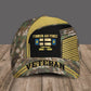 Personalisierter Rang, Jahr und Name Finnland Soldat/Veteranen Camo Baseball Cap Veteran - 2103240001