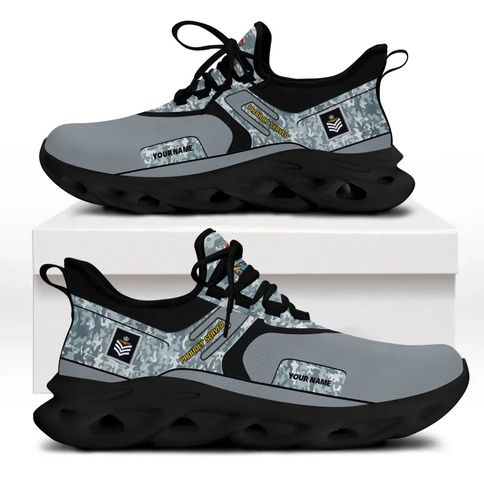 Personalized UK Soldier/Veterans With Rank And Name Men Sneakers Printed - 2603240001