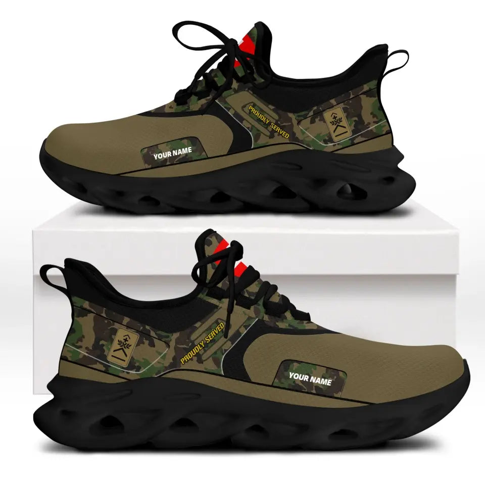 Personalisierte Schweizer Soldaten/Veteranen mit Rang und Namen Herren Sneakers bedruckt - 2603240001