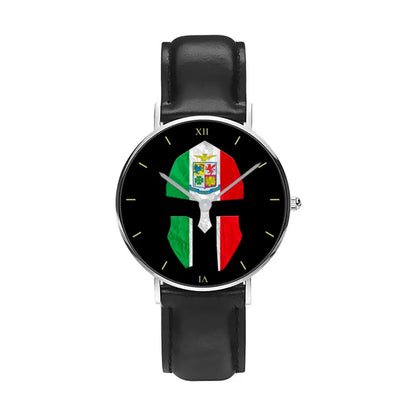 Montre en cuir noir cousue pour soldat/vétéran italien - 2903240001