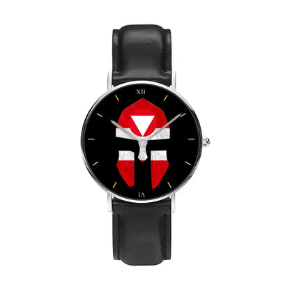 Montre en cuir noir cousue pour soldat/vétéran autrichien - 2903240001