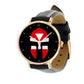 Austrian Soldier/ Veteran  Black Stitched Leather Watch - 2903240001