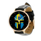 Sweden Soldier/ Veteran  Black Stitched Leather Watch - 2903240001