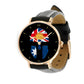 Montre en cuir noir cousue pour soldat/vétéran australien - 2903240001