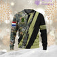 Personalized Netherlands Soldier/Veteran with Name and Rank Hoodie All Over Printed - 17121024