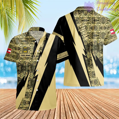 Personalized Austria Soldier/Veteran with Name and Rank Hawaii Shirt All Over Printed - 03042401QA