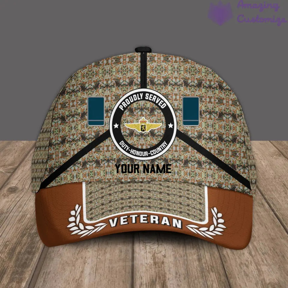 Personalized Rank And Name Belgium Soldier/Veterans Camo Baseball Cap - 17121888