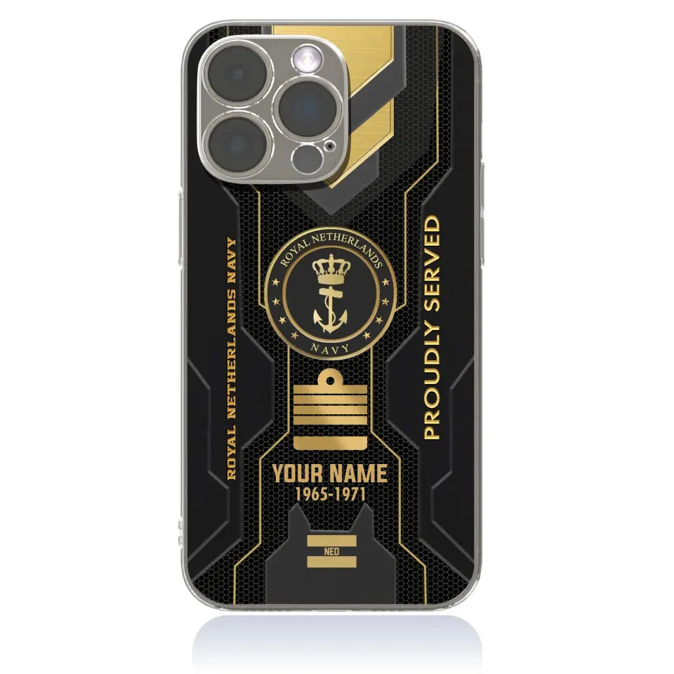 Personalized Netherlands Soldier/Veterans With Rank, Year And Name Phone Case Printed - 09042401QA