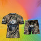 Personalized Finland Soldier/ Veteran Camo With Name And Rank Combo T-Shirt + Short 3D Printed  - 08042402QA