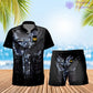 Personalized UK Soldier/ Veteran Camo With Rank Combo Hawaii Shirt + Short 3D Printed - 0112230001QA