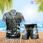 Personalized UK Soldier/ Veteran Camo With Rank Combo Hawaii Shirt + Short 3D Printed - 22042401QA