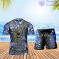 Personalized Netherlands Soldier/ Veteran Camo With Name And Rank Combo T-Shirt + Short 3D Printed  - 22042401QA