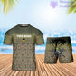 T-shirt personnalisé avec camouflage soldat/vétéran suédois avec nom et grade + short imprimé en 3D -1201240001QA