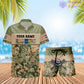 Personalized Netherlands Soldier/ Veteran Camo With Rank Combo Hawaii Shirt + Short 3D Printed - 1201240001QA