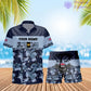 Personalized UK Soldier/ Veteran Camo With Rank Combo Hawaii Shirt + Short 3D Printed - 1112230001QA