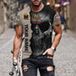 Personalisiertes T-Shirt mit Camouflage-Muster für britische Soldaten/Veteranen mit Namen und Rang, 3D-Aufdruck – 2601240001QA