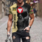 Personalized Austrian Soldier/ Veteran Camo With Name And Rank T-Shirt 3D Printed - 2601240001QA