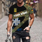 T-shirt personnalisé avec camouflage soldat/vétéran allemand avec nom et grade imprimé en 3D - 3001240001