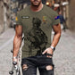 Personalisiertes T-Shirt mit australischem Soldaten-/Veteranen-Tarnmuster mit Namen und Rang, 3D-Druck – 17042401QA