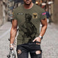 T-shirt personnalisé avec camouflage soldat/vétéran britannique avec nom et grade imprimé en 3D - 17042401QA