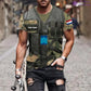 Personalisiertes T-Shirt mit 3D-Druck „Niederländischer Soldat/Veteran“ im Camouflage-Muster mit Namen und Rang – 22042401QA