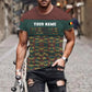 Personalized Belgium Soldier/ Veteran Camo With Name And Rank T-shirt 3D Printed  - 1201240001QA