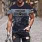 T-shirt personnalisé avec camouflage soldat/vétéran allemand avec nom et grade imprimé en 3D - 1112230001QA