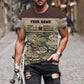 Personalisiertes T-Shirt mit Camouflage-Muster für britische Soldaten/Veteranen mit Namen und Rang, 3D-Druck – 1112230001QA