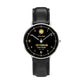 Personalized Ireland Soldier/ Veteran With Name, Rank and Year Black Stitched Leather Watch - 03052402QA - Gold Version