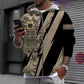 Sweat à capuche personnalisé avec camouflage soldat/vétéran britannique avec nom et grade imprimé en 3D - 0503240001QA