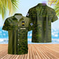 Personalisierter Kapuzenpullover mit Aufdruck „Finnland-Soldat/Veteran“ im Camouflage-Muster mit Namen und Rang – 17150400