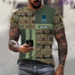 Personalisierter Kapuzenpullover mit Aufdruck „Belgischer Soldat/Veteran“ im Camouflage-Muster mit Namen und Rang – 17150400