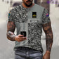 Personalisiertes T-Shirt mit Aufdruck „Australischer Soldat/Veteran“ im Camouflage-Stil mit Namen und Rang – 07052401QA