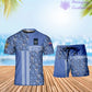 Personalisiertes australisches Soldaten-/Veteranen-Tarnmuster mit Namen und Rang, Kombi-T-Shirt + Shorts, 3D-Druck – 07042401QA