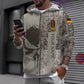 Personalized Germany Soldier/ Veteran Camo With Name And Rank Hoodie Printed  - 10052401QA