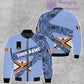 Personalized Belgium Soldier/ Veteran Camo With Name And Rank Bomber Jacket 3D Printed  - 300124QA