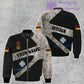 Personalized Germany Soldier/ Veteran Camo With Name And Rank Bomber Jacket 3D Printed  - 300124QA