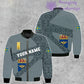 Personalized Sweden Soldier/ Veteran Camo With Name And Rank Bomber Jacket 3D Printed  - 300124QA