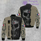 Personalized France Soldier/ Veteran Camo With Name And Rank Bomber Jacket 3D Printed  - 260124QA