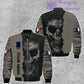 Personalized France Soldier/ Veteran Camo With Name And Rank Bomber Jacket 3D Printed  - 260124QA