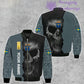 Personalisierte Bomberjacke mit schwedischem Soldaten-/Veteranen-Tarnmuster und Namen und Rang, 3D-Druck – 260124QA