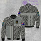 Personalized Australia Soldier/ Veteran Camo With Name And Rank Bomber Jacket 3D Printed  - 07052401QA